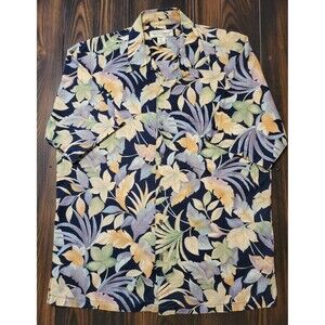 Tori Richard Honolulu Vintage Men’s Floral Button Down Shirt Made in USA Size M